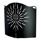 Protector de Estufa Curvo con 2 Puertas de Metal Made in Italy - Pato viadurini