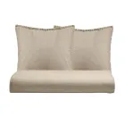 Juego de funda nórdica doble de puro algodón teñido en prenda con 2 fundas de almohada - Delicacy viadurini