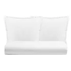 Juego de funda nórdica doble de puro algodón teñido en prenda con 2 fundas de almohada - Delicacy viadurini