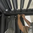 Pegola 3x4 mt en Aluminio Pintado Antracita con Manivela - Levante viadurini