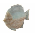 Decoración de cerámica independiente con diseño de efecto antiguo de pez - Neomo viadurini