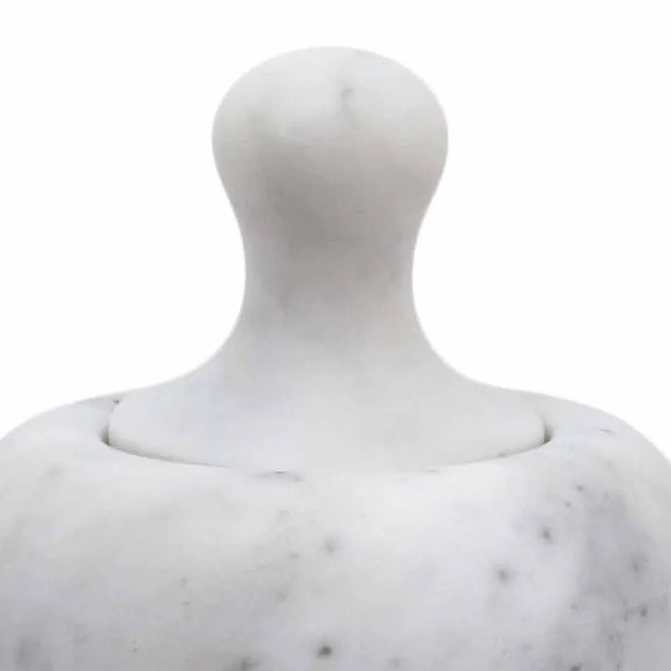 Mortero Cascanueces en Mármol Blanco Carrara Hecho en Italia - Cullio viadurini