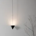 Lámpara de Pie Wire en Aluminio Negro y Cono Gran Diseño Minimalista - Mercado viadurini