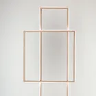 Lámpara de pie LED de diseño en metal pintado dorado o plateado - Formal viadurini