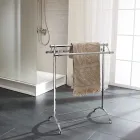 Perchero para toallas de baño vintage de latón fabricado en Italia - Aristide viadurini