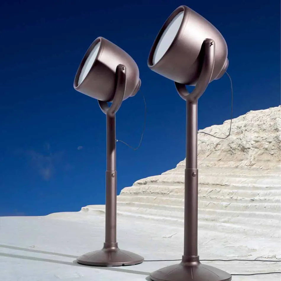 Lámpara de pie para exteriores Poleasy Design, 2 colores - Hollywood by Myyour viadurini