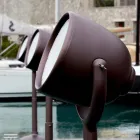 Lámpara de pie para exteriores Poleasy Design, 2 colores - Hollywood by Myyour viadurini