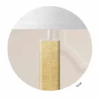 Lámpara de pie de diseño moderno en metal con pantalla de tela Made in Italy - Jump viadurini