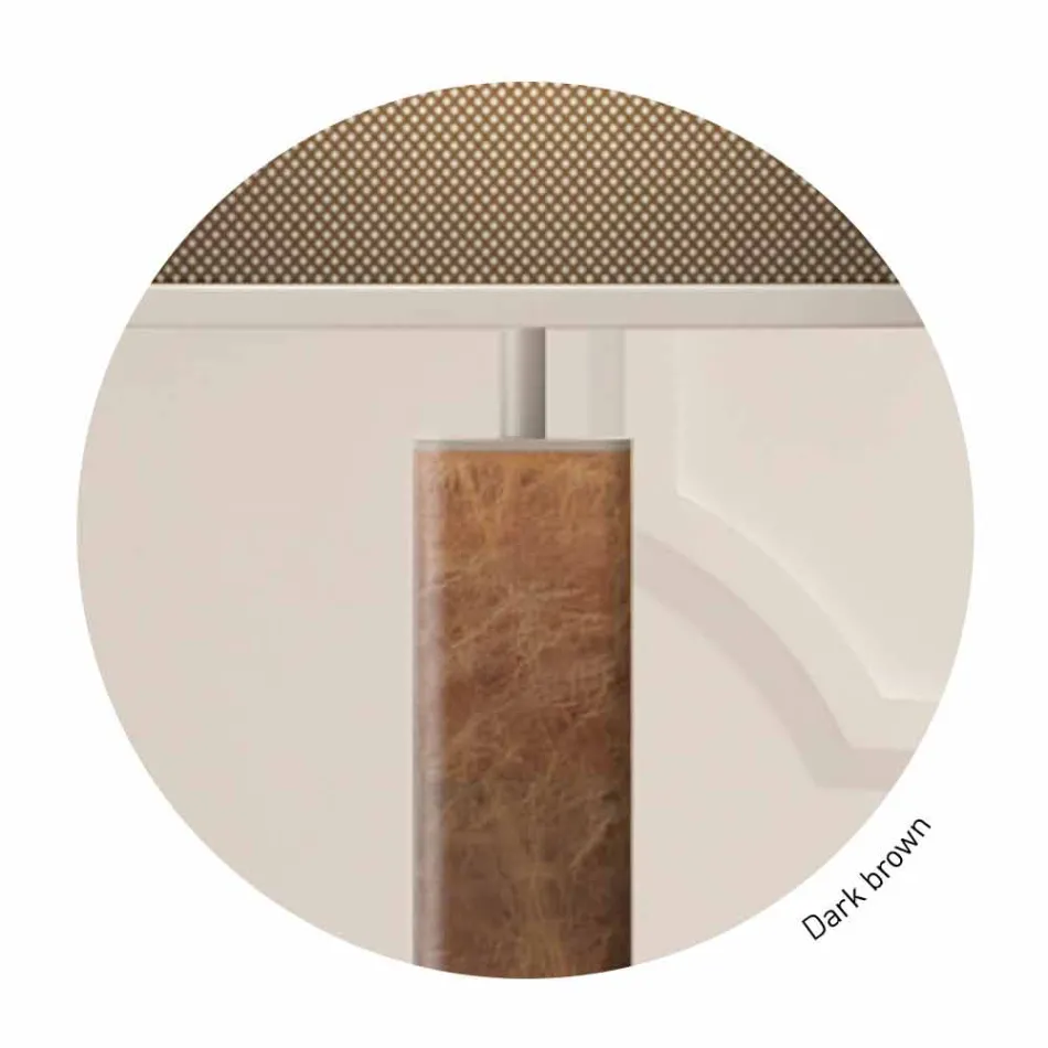 Lámpara de pie de diseño moderno en metal con pantalla de tela Made in Italy - Jump viadurini