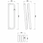 Lámpara de pie de diseño moderno hecha en Italia, Sirolo viadurini
