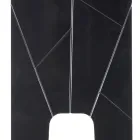 Lámpara de pie de madera y tela de diseño Grilli Zarafa fabricada en Italia. viadurini