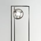 Lámpara de pie moderna de metal revestido en polvo y vidrio soplado - Zenio viadurini