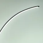 Lámpara de pie LED moderna regulable en metal negro, dorado o blanco - Góndola viadurini