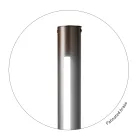 Lámpara de pie moderna de metal con doble iluminación Made in Italy - Roman viadurini