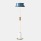 Lámpara de pie para sala de estar de aluminio coloreado y latón con 5 acabados - Bonton by Il Fanale viadurini