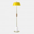Lámpara de pie para sala de estar de aluminio coloreado y latón con 5 acabados - Bonton by Il Fanale