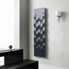 Placa radiante eléctrica de acero con diseño de 5 barras de hasta 1000 vatios - River viadurini