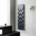 Placa radiante de acero de diseño vertical de 5 barras de hasta 1003 vatios - River viadurini