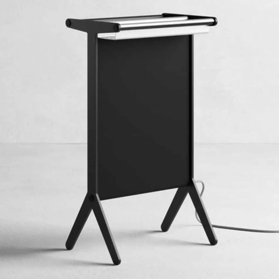 Placa Radiante en Aluminio y Diseño Eléctrico y Tejido de Color 150 W - Sam viadurini