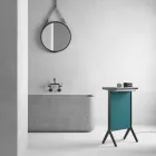 Placa Radiante en Aluminio y Diseño Eléctrico y Tejido de Color 150 W - Sam viadurini