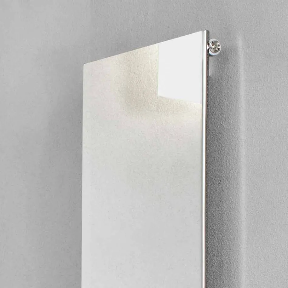 Placa radiante vertical en acero inoxidable Reflex Modern Design a 510 W - Ice viadurini
