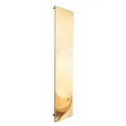 Placa radiante vertical en oro de diseño moderno fino hasta 595 W - hielo viadurini