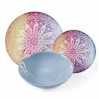 Platos de colores en porcelana y porcelana 18 piezas Serving Table - Ipanema viadurini