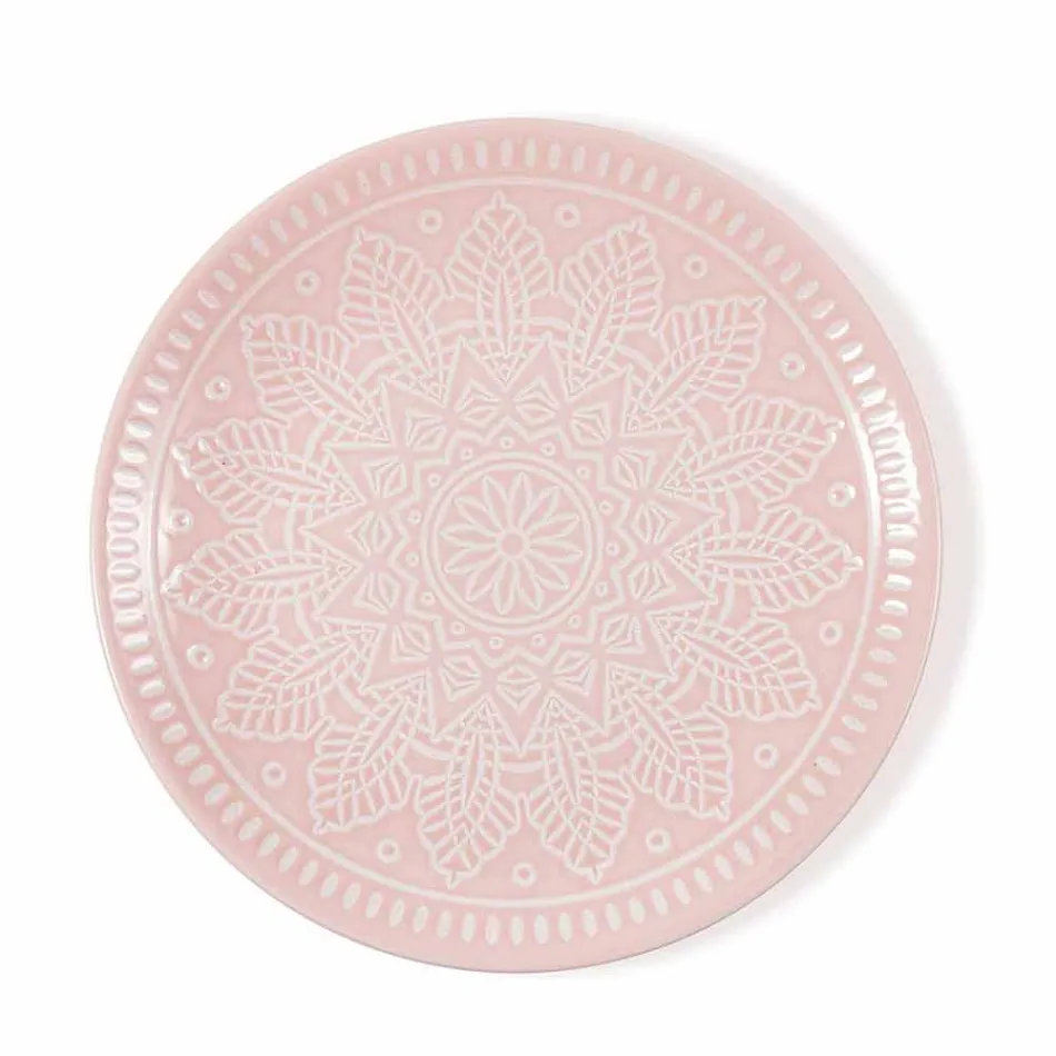 Platos Modernos de Color 18 Piezas Servicio Completo de Mesa en Gres - Creta viadurini