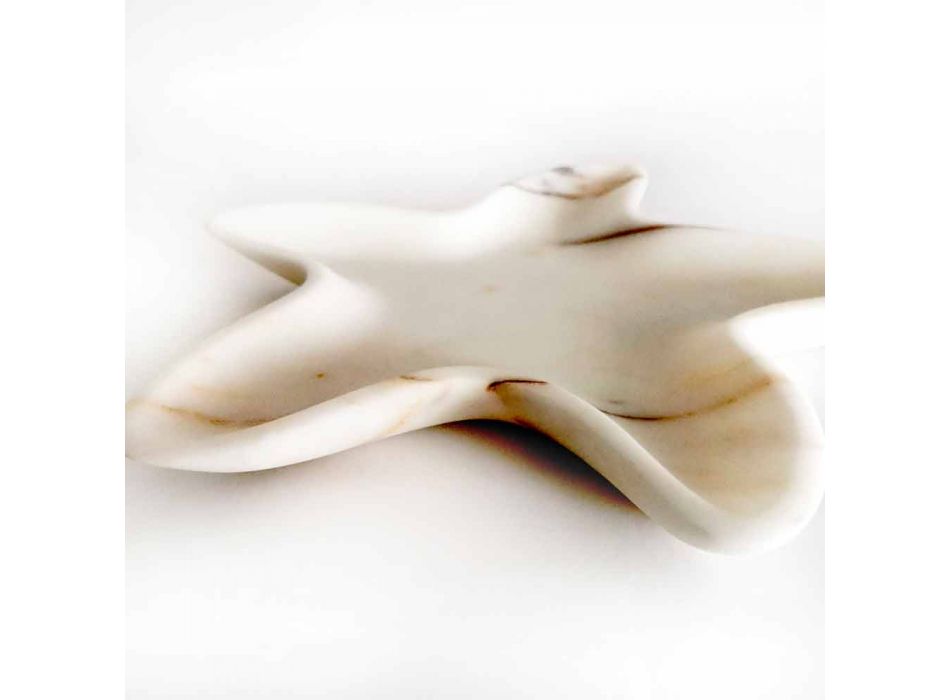 Platillo de mármol moderno en forma de estrella de mar Made in Italy - Ticcio viadurini