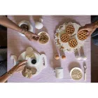 Plato Redondo Moderno en Mármol Varios Colores Hecho en Italia - Pin viadurini