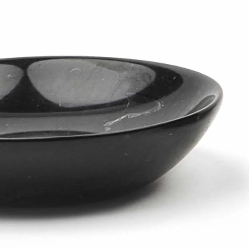 Plato Redondo Moderno en Mármol Varios Colores Hecho en Italia - Pin viadurini