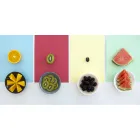 Plato Redondo Moderno en Mármol Varios Colores Hecho en Italia - Pin viadurini