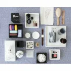 Jabonera de mármol blanco de Carrara hecha en Italia - Sismo viadurini