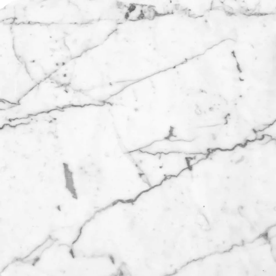 Plato redondo de queso en mármol blanco o negro hecho en Italia - Kirby viadurini