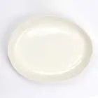 Plato de servicio ovalado de porcelana blanca de diseño de lujo - Arcimaesta viadurini