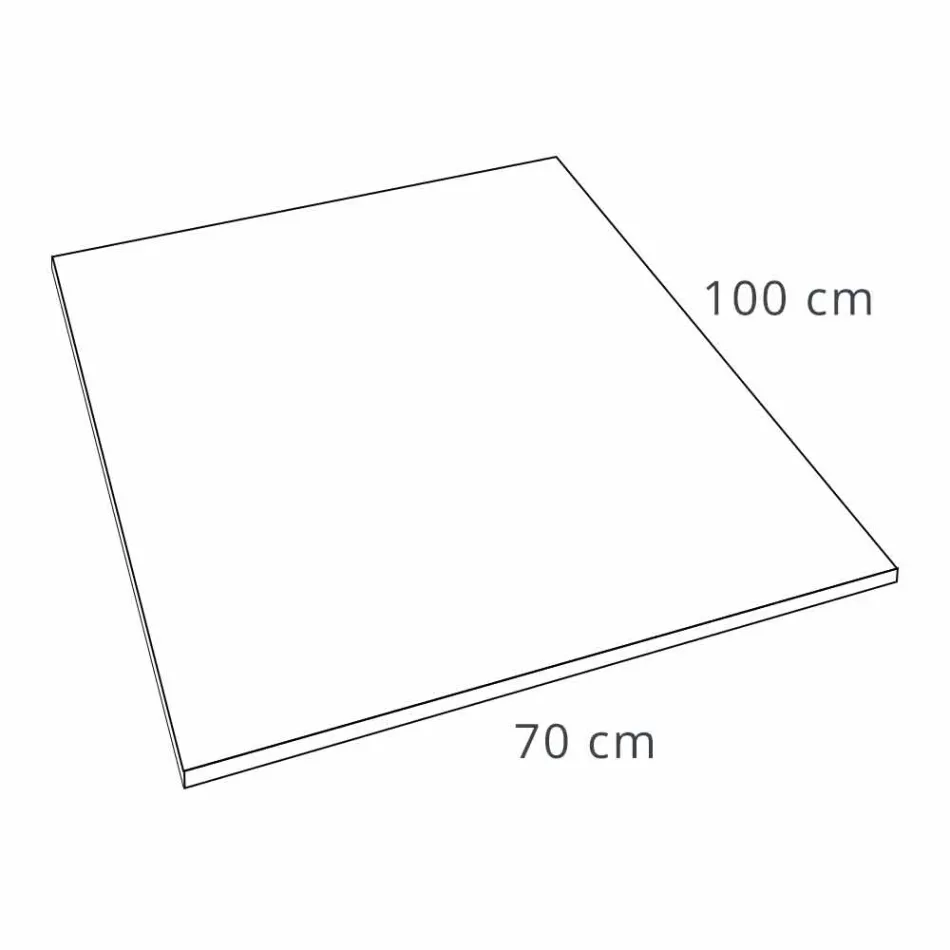 Plato de Ducha 100x70 Diseño Moderno en Blanco o Gris - Efecto Cupio Cemento viadurini