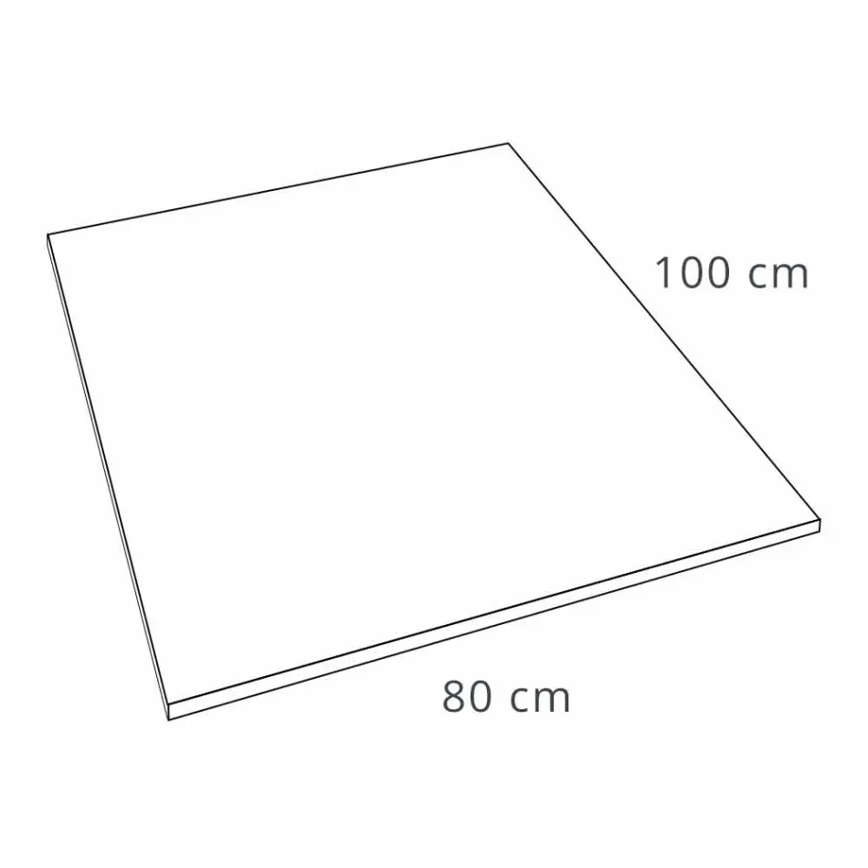 Plato de ducha 100x80 en resina acabado efecto piedra de diseño moderno - Domio viadurini