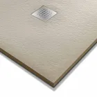 Plato de Ducha 120x70 Diseño Moderno en Resina Efecto Piedra - Domio viadurini