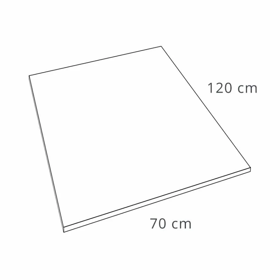 Plato de Ducha 120x70 Diseño Moderno en Resina Efecto Piedra - Domio viadurini