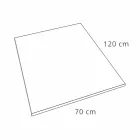 Plato De Ducha De Resina Efecto Pizarra 120x70 Con Rejilla De Acero - Sommo viadurini