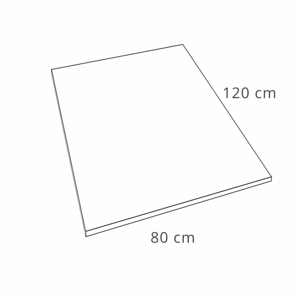 Plato de ducha de resina 120x80 en acabado moderno efecto terciopelo blanco - Estimo viadurini
