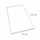 Plato de ducha de resina efecto cemento 170x70 con rejilla de acero - Cupio viadurini