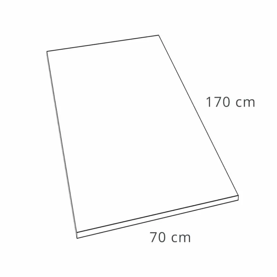 Plato de ducha de resina efecto cemento 170x70 con rejilla de acero - Cupio viadurini