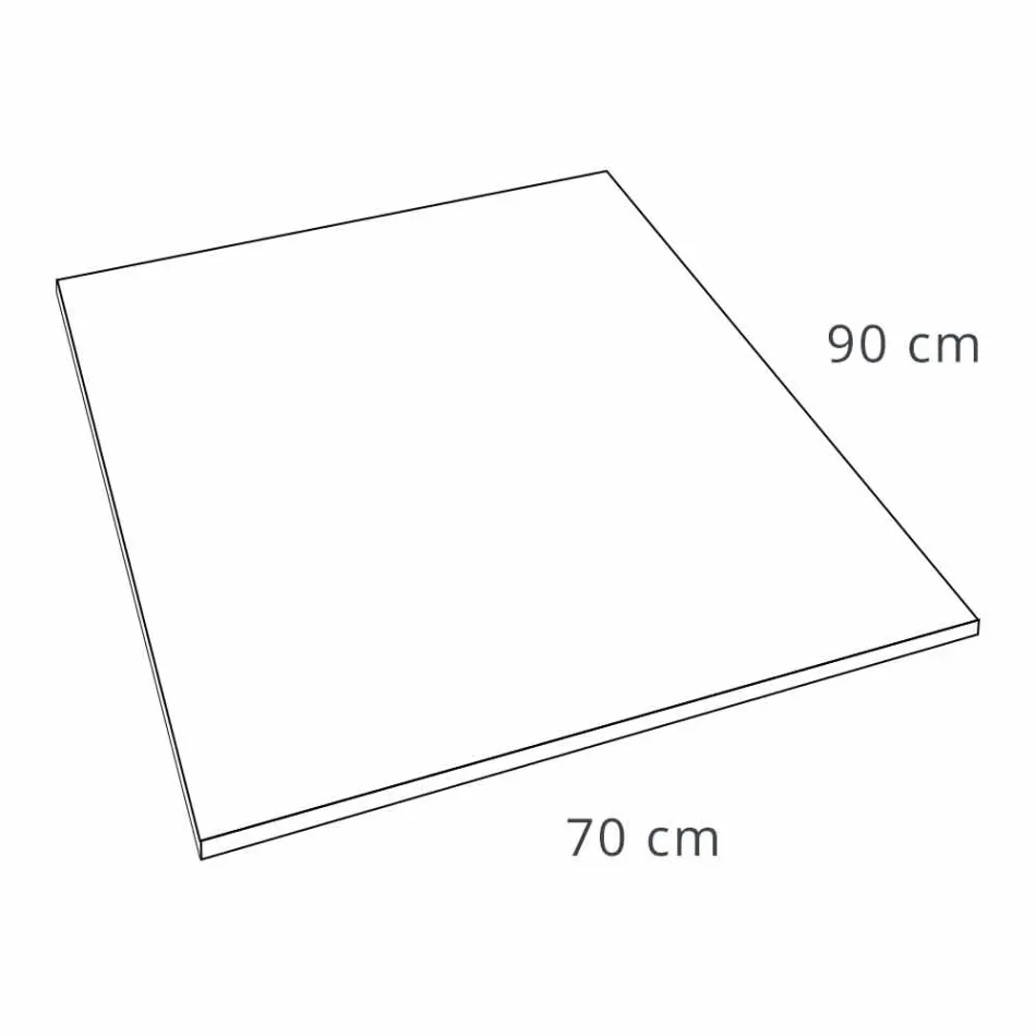 Plato de Ducha 90x70 de Resina Efecto Terciopelo Blanco con Tapa Desagüe - Estimo viadurini