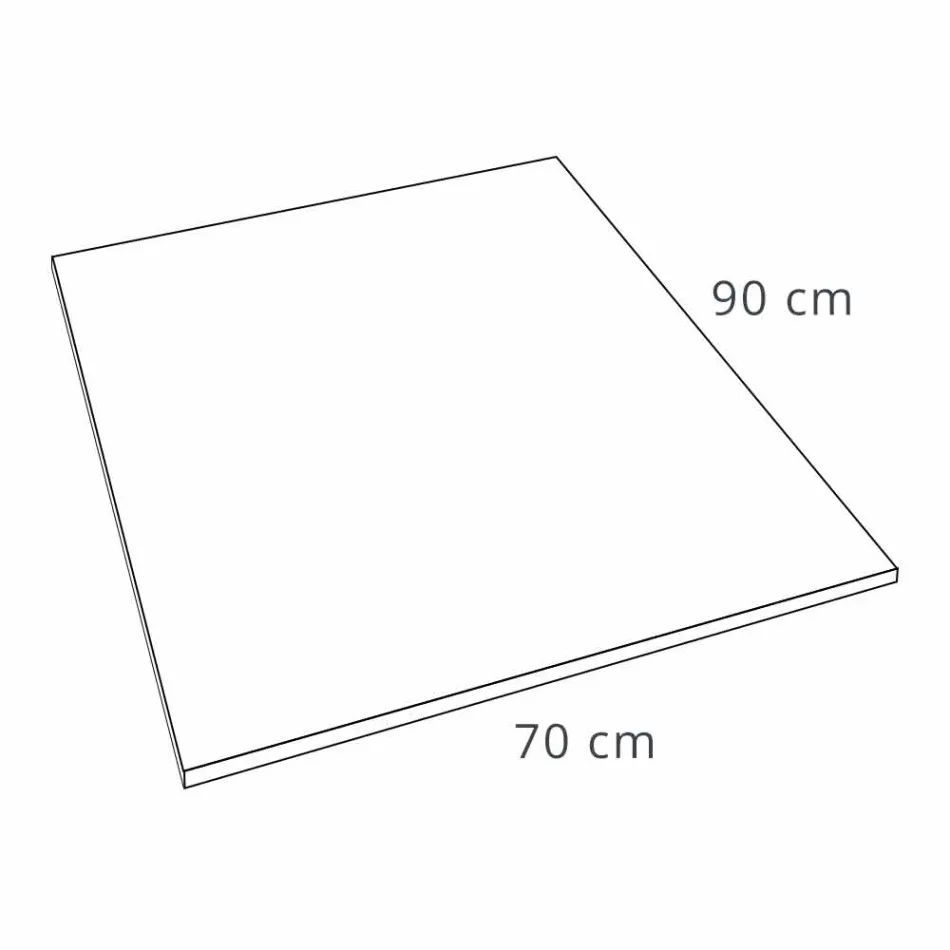 Plato de ducha 90x70 en resina acabado efecto piedra de diseño moderno - Domio viadurini