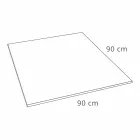 Plato de Ducha Diseño Cuadrado 90x90 Resina Blanca Efecto Terciopelo - Estimo viadurini