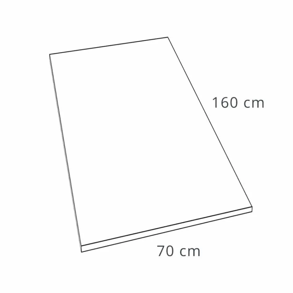 Plato de ducha de resina acabado efecto cemento 160x70 Modern - Cupio viadurini