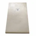 Plato de ducha moderno rectangular 160x80 en resina efecto piedra - Domio viadurini