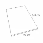 Plato de ducha rectangular 140x90 en resina acabado efecto piedra - Domio viadurini