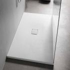 Plato de ducha rectangular 160x70 cm en resina blanca de diseño moderno - Estimo viadurini